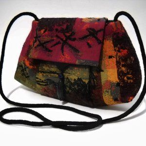 Multi Color Handbag Purse Handcrafted Tapestry Unique Shoulder Bag Clutch New